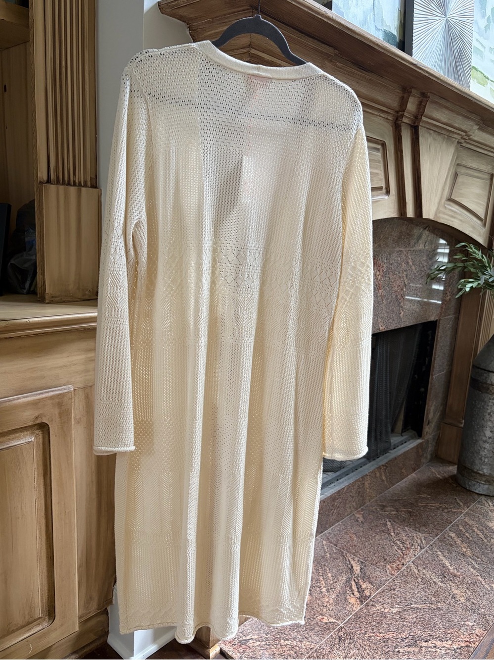 Knox Rose NWT Crochet Open-Front Duster Cardigan in White Sand
Size: XL - Picture 2 of 6